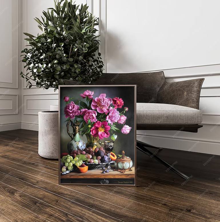 Original Contemporary Still Life Mixed Media by Tatjana Cechun