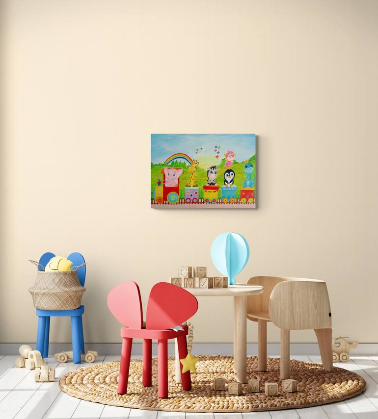Original Contemporary Animal Painting by Kristina Janekova