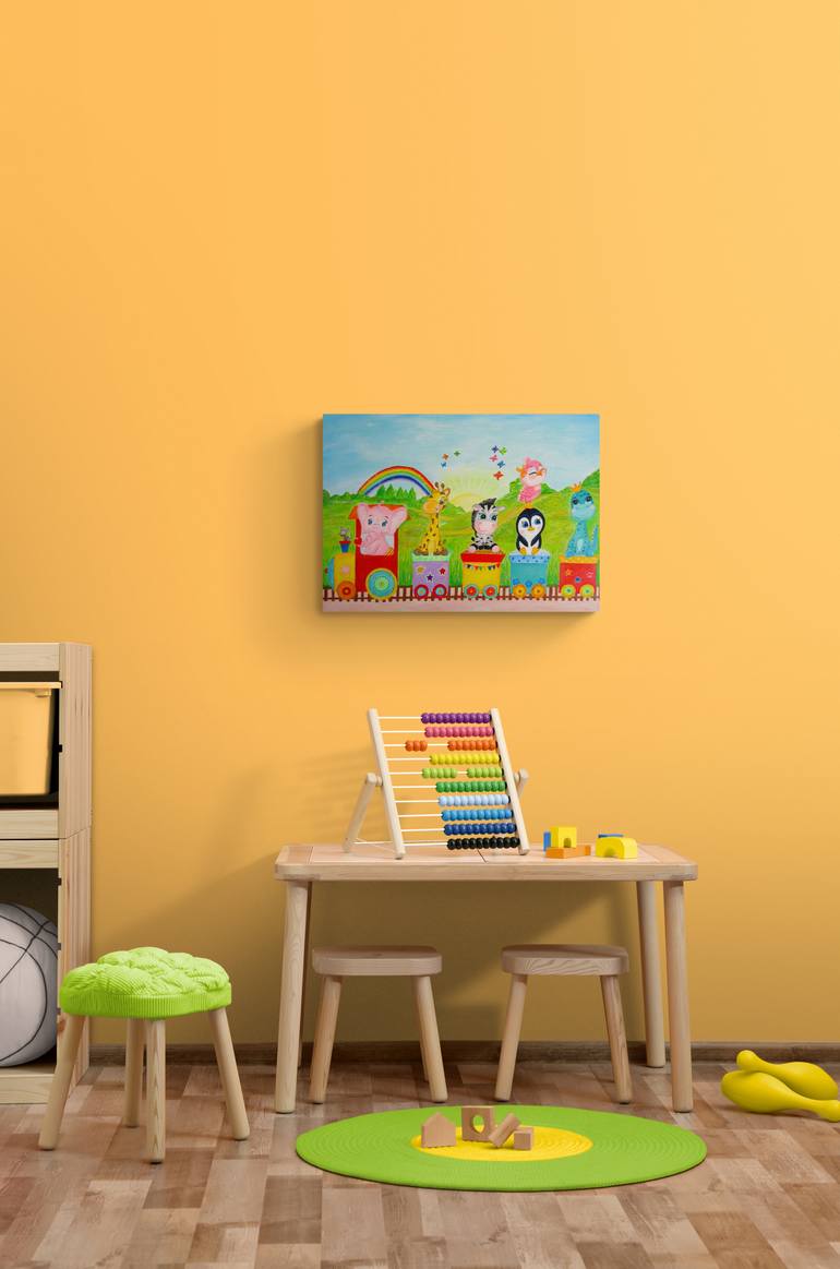 Original Contemporary Animal Painting by Kristina Janekova