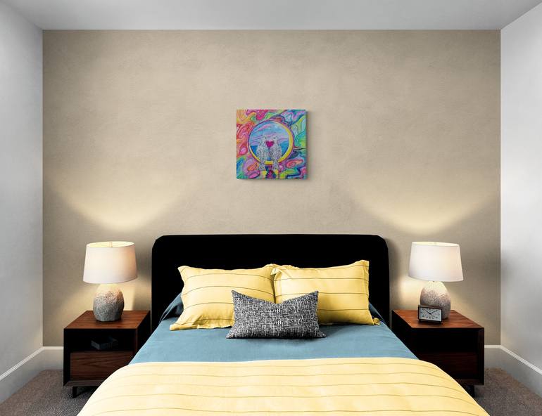 Original Abstract Love Painting by Kristina Janekova