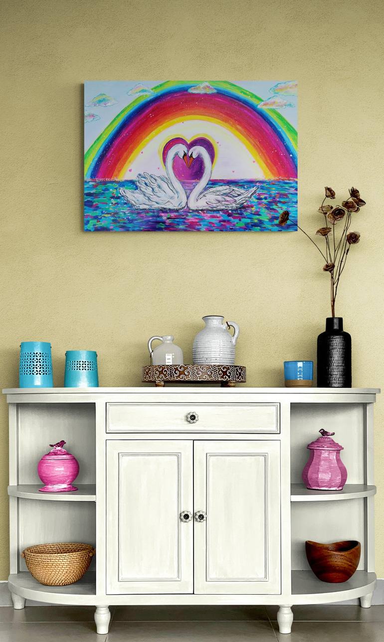 Original Love Painting by Kristina Janekova