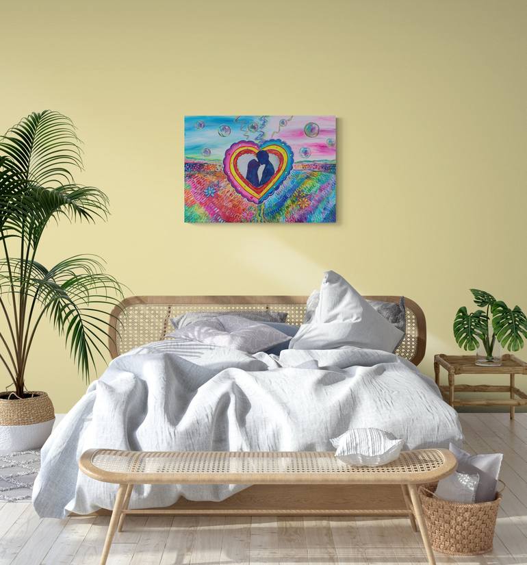 Original Love Painting by Kristina Janekova