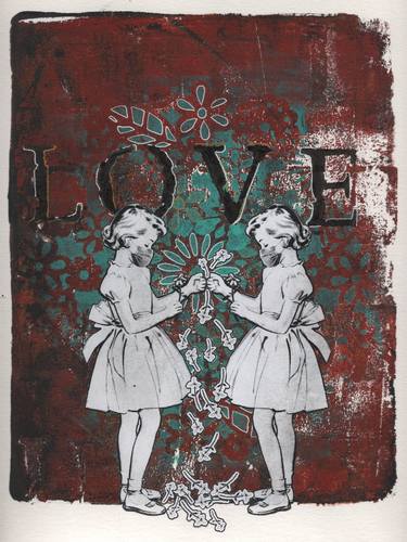 Print of Love Mixed Media by Ariane Flichel