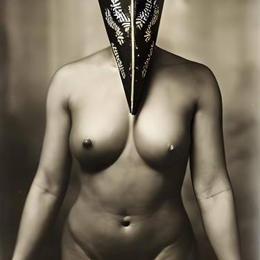 Print of Photorealism Nude Digital by Mina Mina