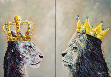 Original Pop Art Animal Paintings by Hani Badawi Leo