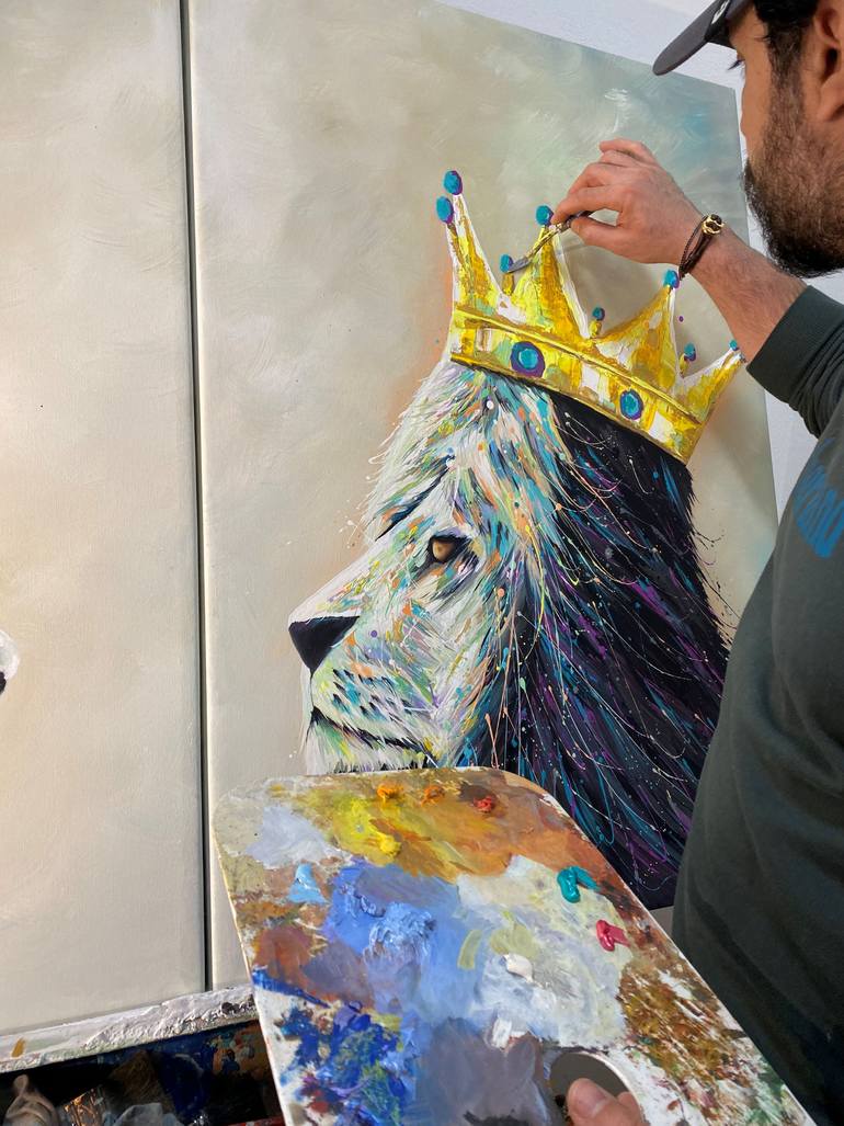 Original Contemporary Animal Painting by Hani Badawi Leo