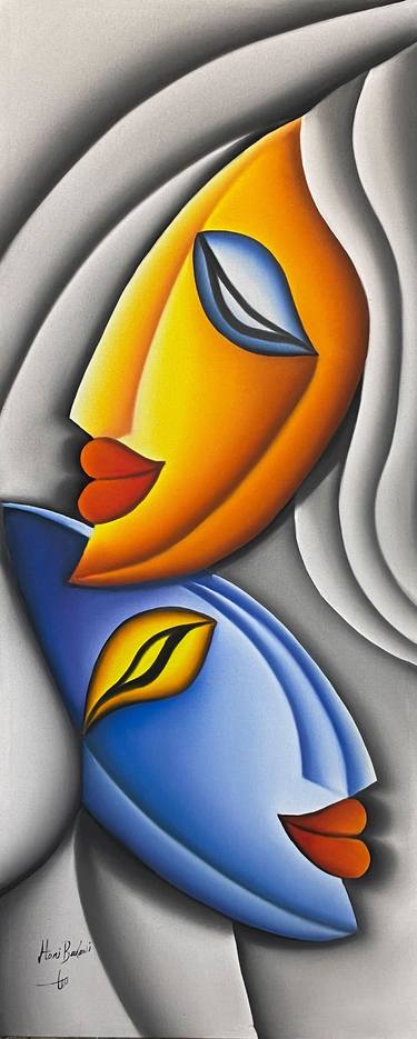 Original Cubism Love Paintings by Hani Badawi Leo