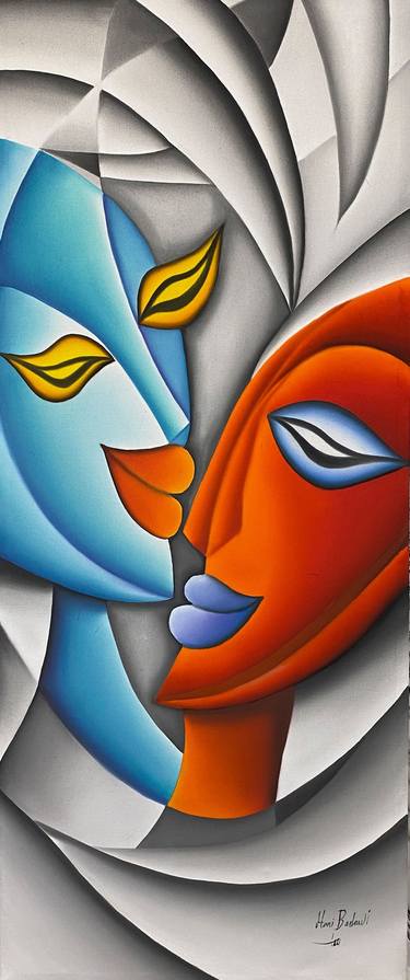 Original Cubism Love Paintings by Hani Badawi Leo