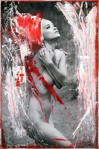 Original Fine Art Nude Mixed Media by Martin Wieland