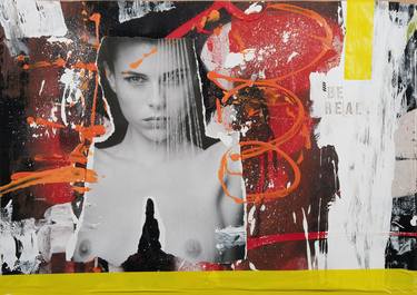 Original Fine Art Nude Collage by Martin Wieland