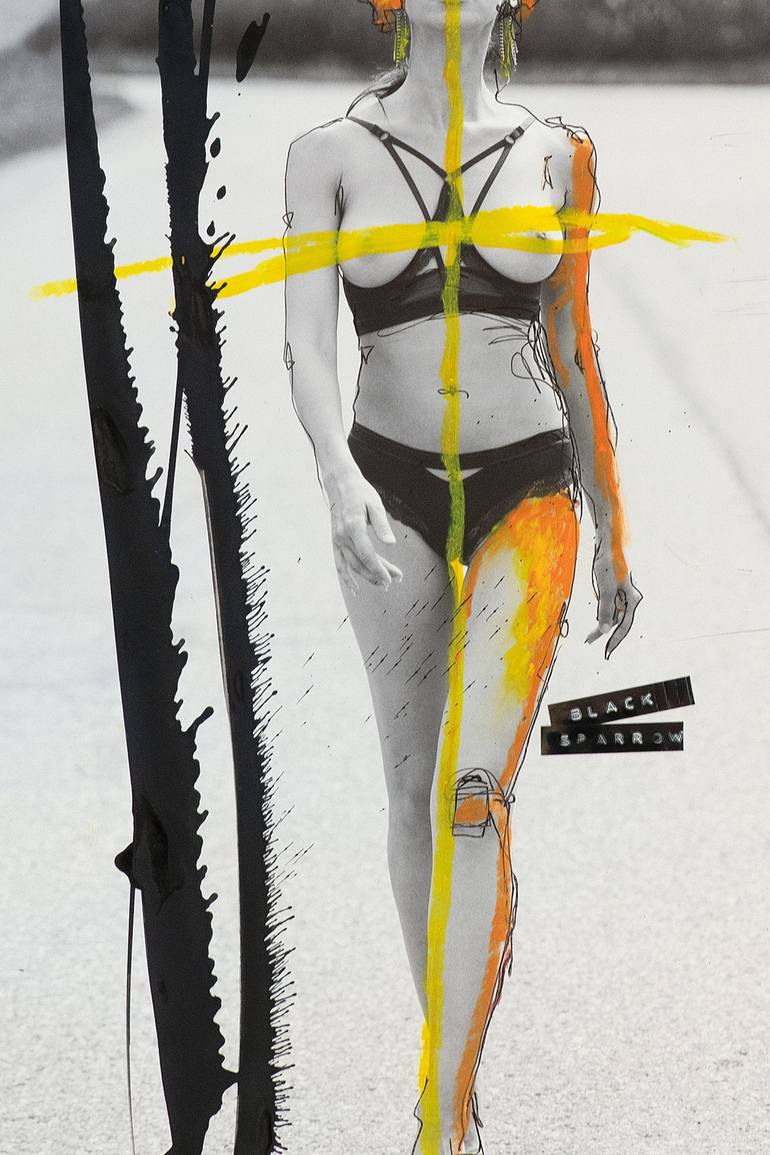 Original Fine Art Nude Mixed Media by Martin Wieland