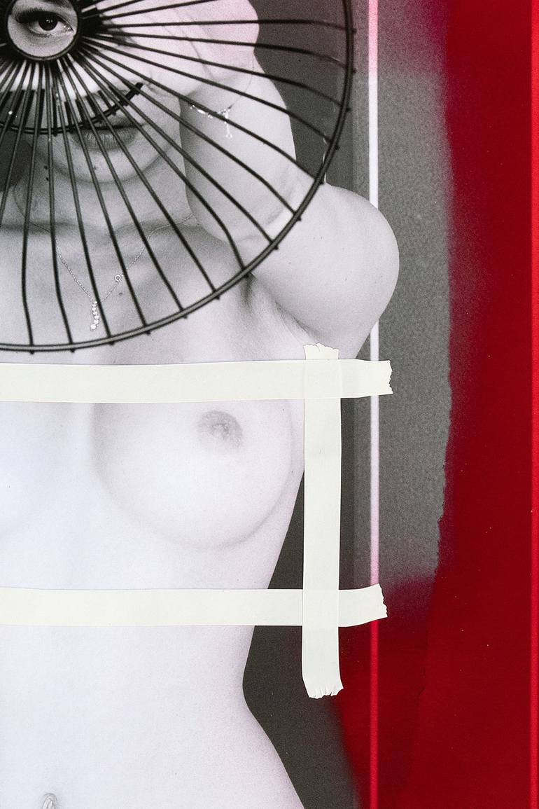 Original Fine Art Nude Collage by Martin Wieland