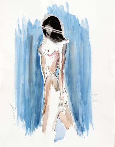 Original Fine Art Nude Collage by Martin Wieland