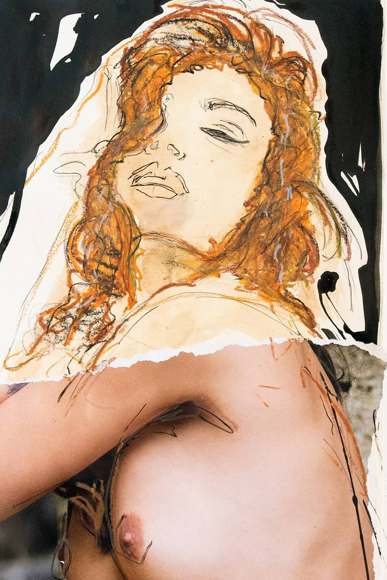 Original Nude Collage by Martin Wieland