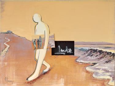 Original Surrealism Beach Paintings by Jonathan Grego