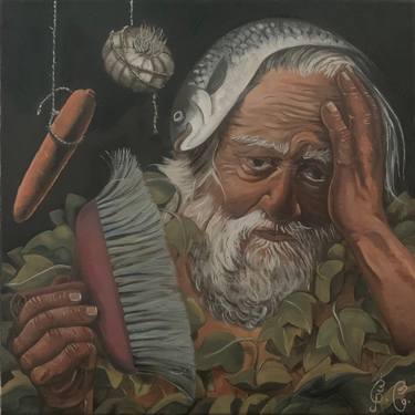 Old Man with Broom thumb