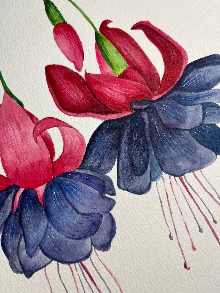 Original Other Floral Painting by Srinivas Yc