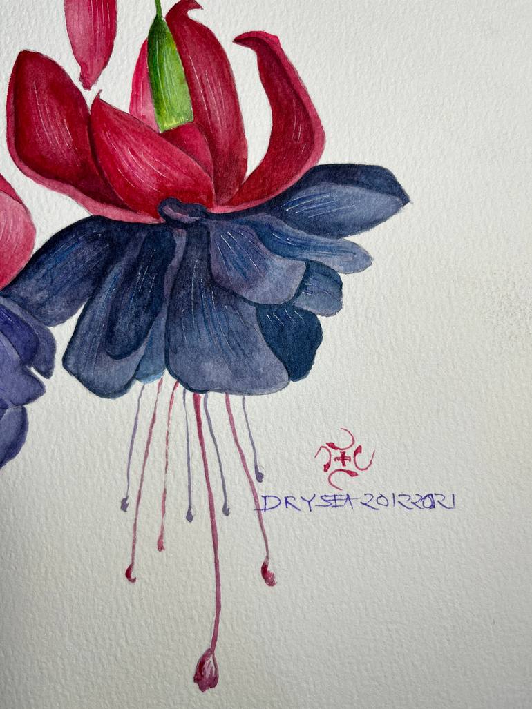 Original Other Floral Painting by Srinivas Yc
