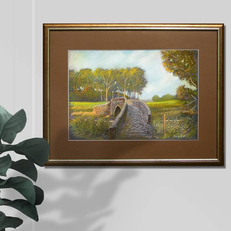 Original Impressionism Landscape Drawing by Zoran Zdjelar