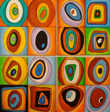 Print of Abstract Geometric Paintings by Peter Vamosi