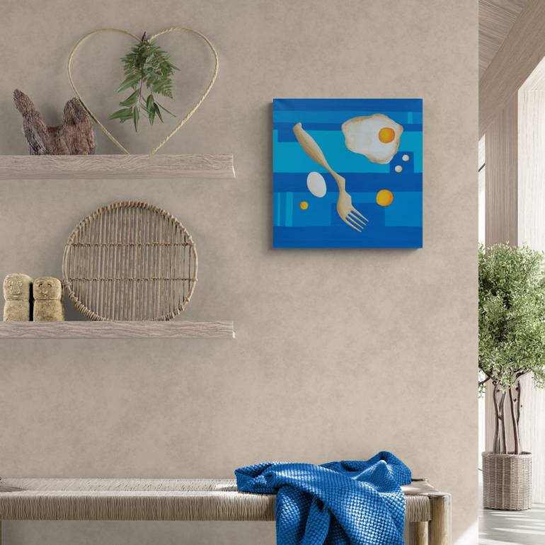 Original Abstract Still Life Painting by Peter Vamosi