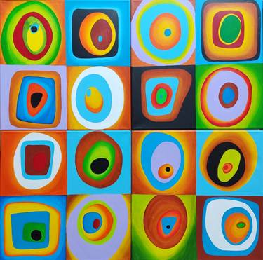 Original Geometric Paintings by Peter Vamosi