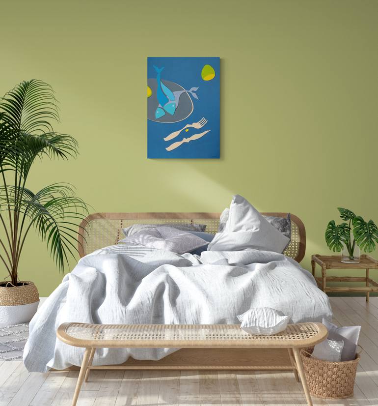 Original Abstract Animal Painting by Peter Vamosi