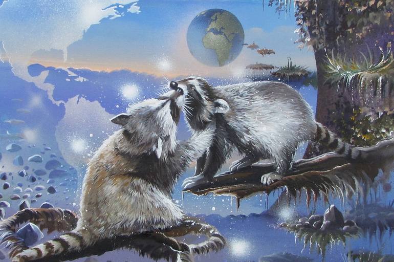 Original Animal Painting by Thierry Mordant 