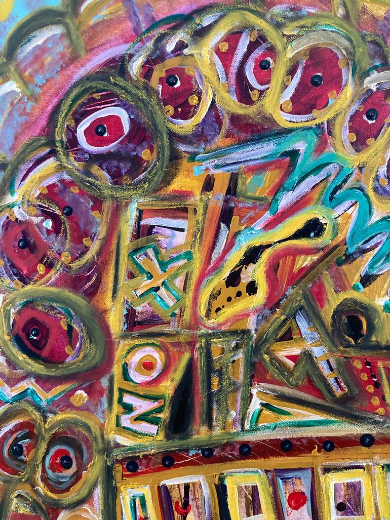 Original Abstract Expressionism Abstract Painting by Aaron Rodriguez