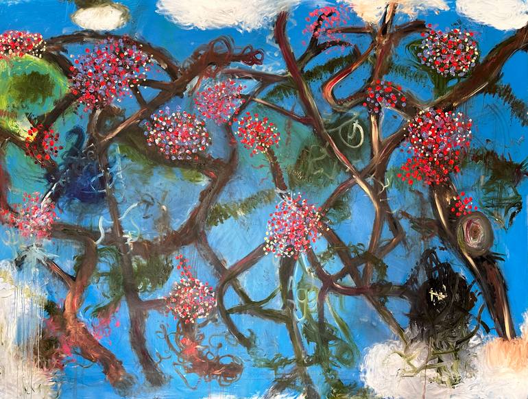 Original Abstract Expressionism Abstract Painting by Aaron Rodriguez