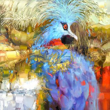 Original Abstract Animal Paintings by Dmitry Spiros