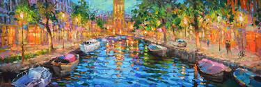 Original Expressionism Cities Paintings by Dmitry Spiros