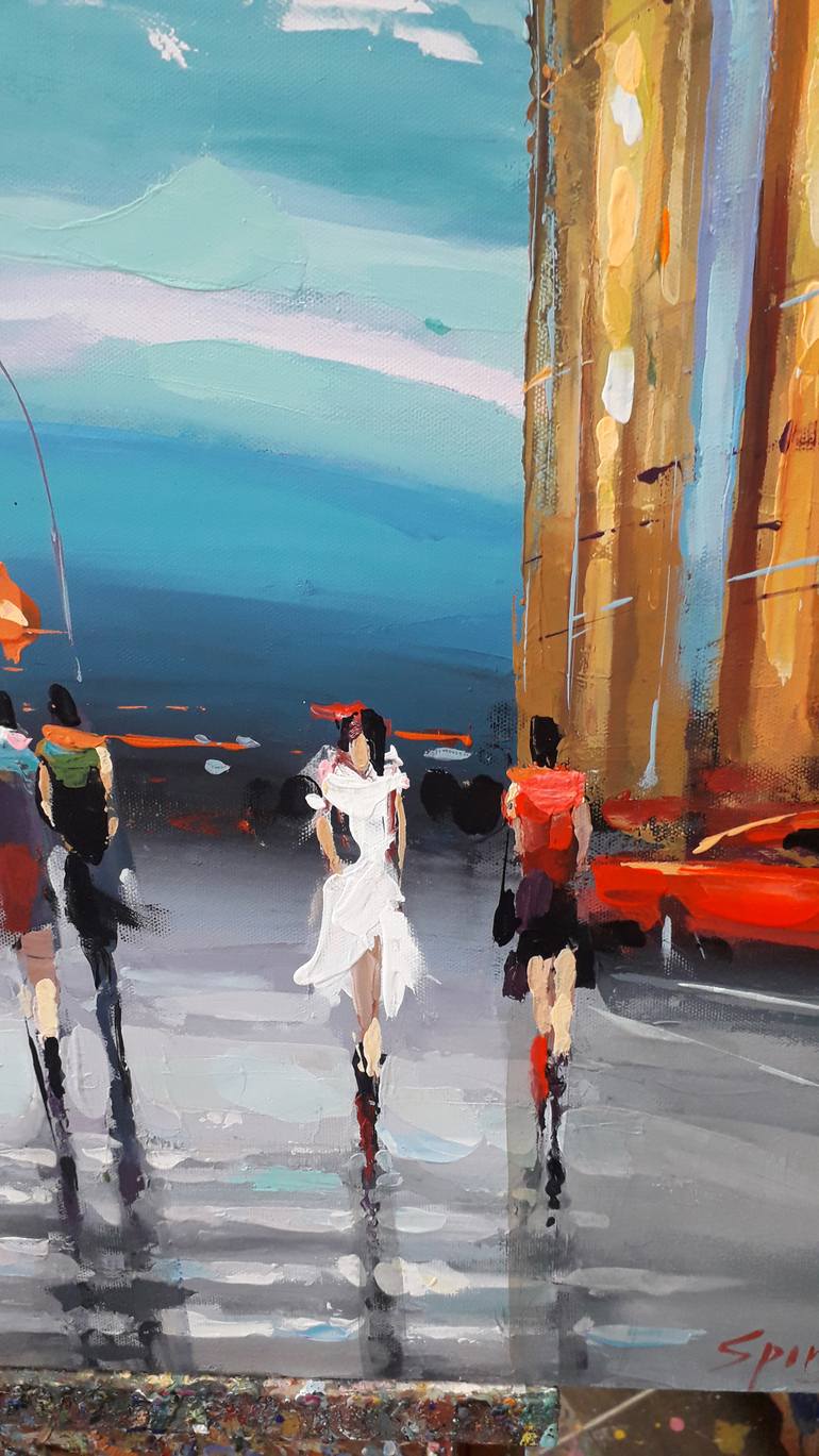 Original Contemporary Cities Painting by Dmitry Spiros