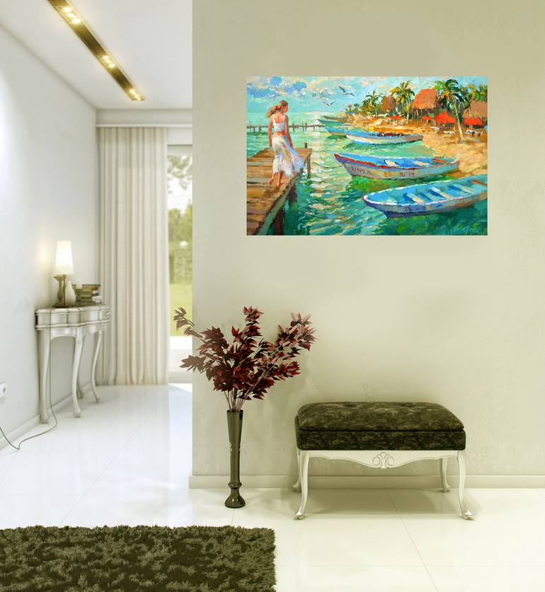 Original Contemporary Seascape Painting by Dmitry Spiros