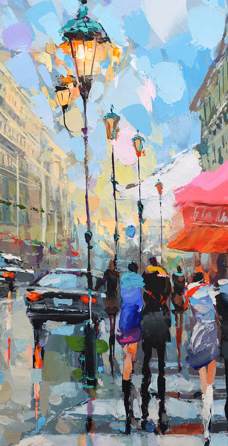 Original Contemporary Cities Painting by Dmitry Spiros