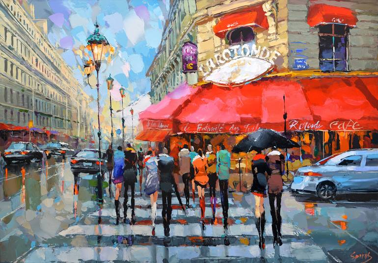 Original Contemporary Cities Painting by Dmitry Spiros