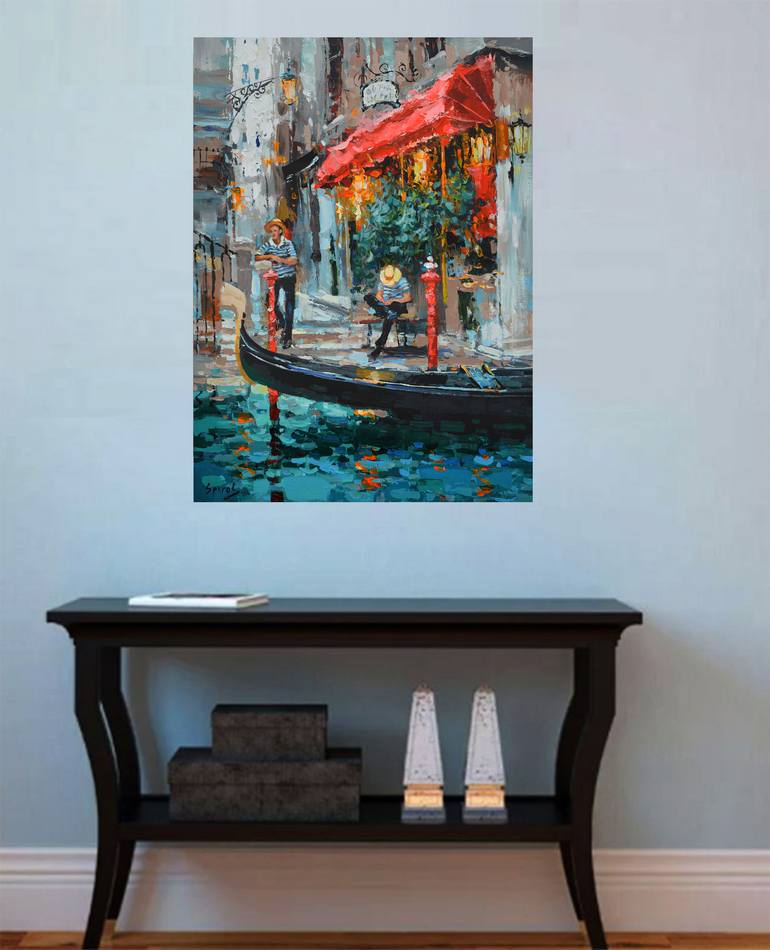 Original Contemporary Cities Painting by Dmitry Spiros