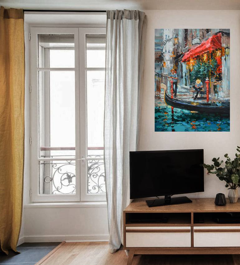 Original Contemporary Cities Painting by Dmitry Spiros