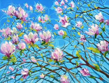 Original Abstract Expressionism Garden Paintings by Dmitry Spiros