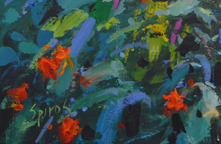 Original Abstract Expressionism Landscape Painting by Dmitry Spiros