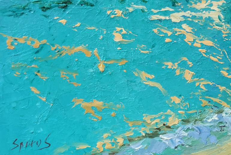 Original Expressionism Boat Painting by Dmitry Spiros