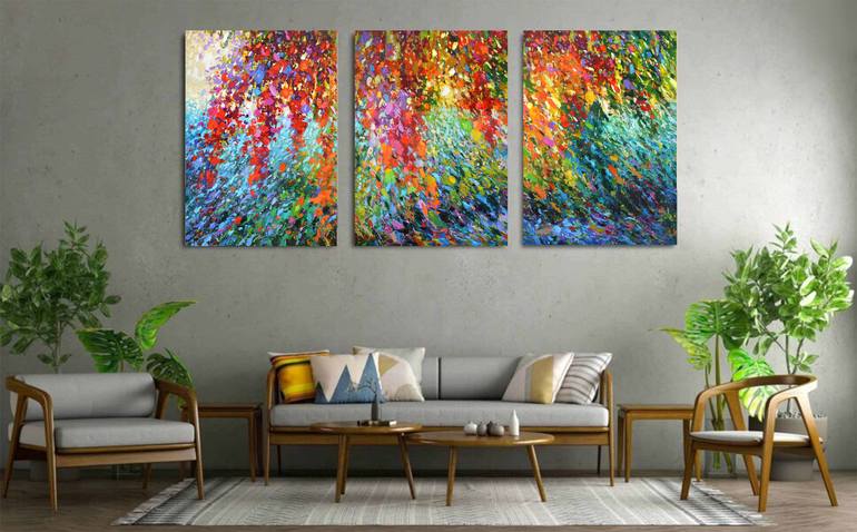 Original Abstract Expressionism Abstract Painting by Dmitry Spiros