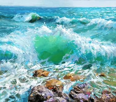 Original Expressionism Seascape Paintings by Dmitry Spiros