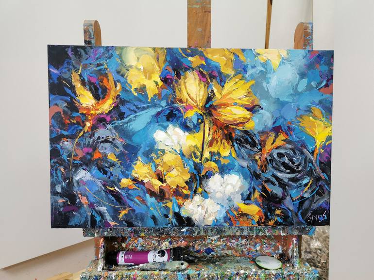 Original Abstract Expressionism Abstract Painting by Dmitry Spiros