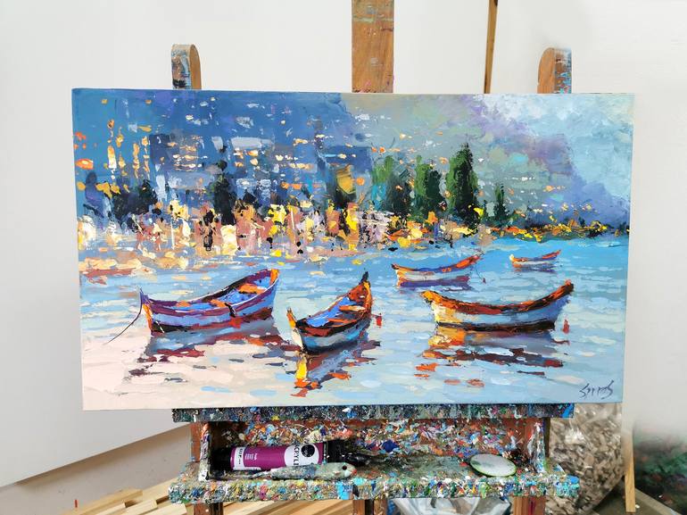 Original Seascape Painting by Dmitry Spiros