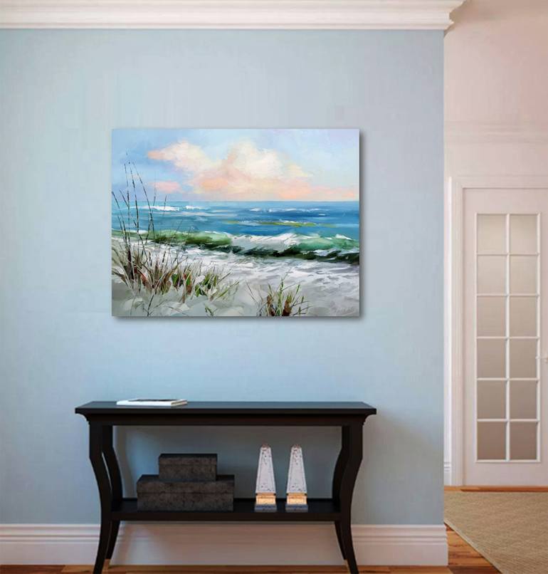 Original Abstract Expressionism Landscape Painting by Dmitry Spiros