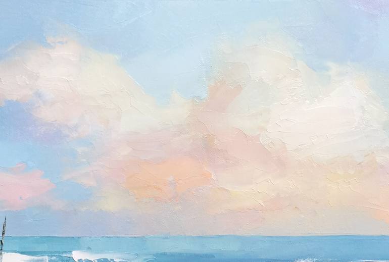 Original Abstract Expressionism Landscape Painting by Dmitry Spiros