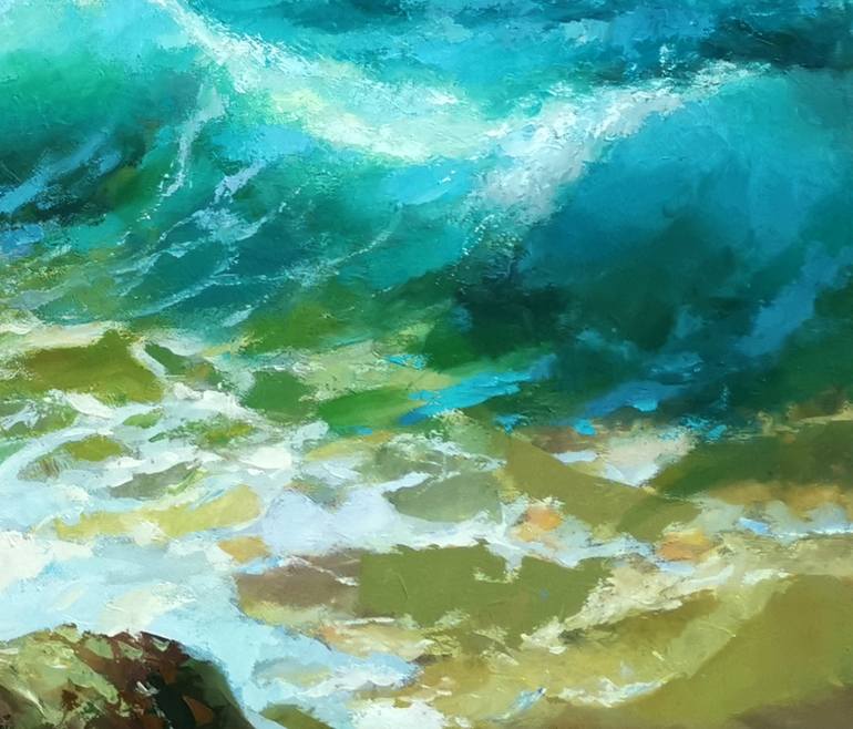 Original Expressionism Seascape Painting by Dmitry Spiros
