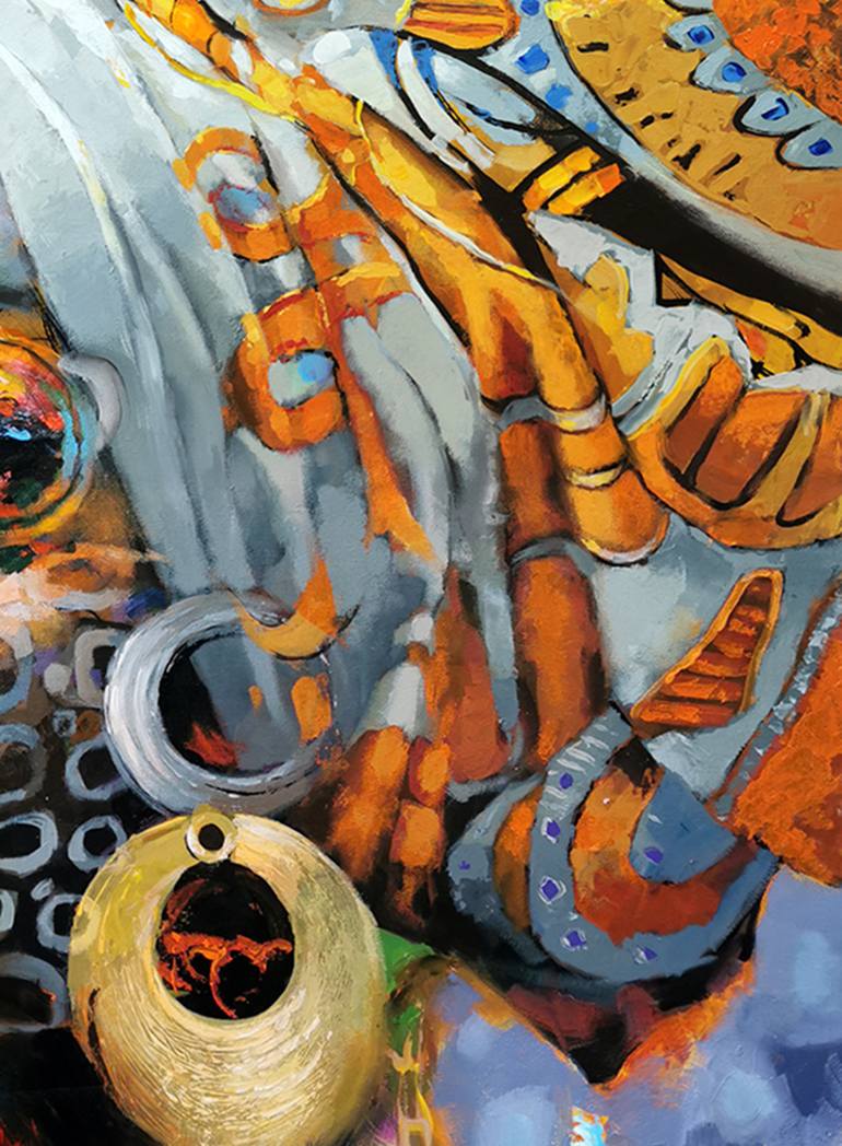 Original Abstract Expressionism Abstract Painting by Dmitry Spiros