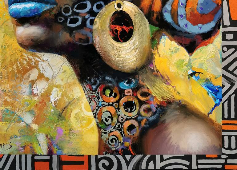 Original Abstract Expressionism Abstract Painting by Dmitry Spiros